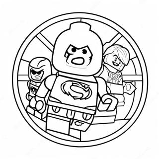 Lego Justice League Logo Coloring Page 60233-48320