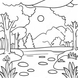 Sublime Nature Scene Coloring Page 60243-48329