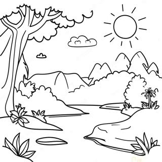 Sublime Nature Scene Coloring Page 60243-48331