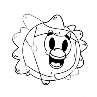 Explosive Mario Bomb Coloring Page 60254-48344