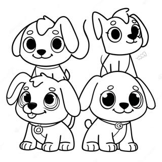 Pound Puppies Coloring Pages