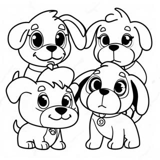 Adventurous Pound Puppies Coloring Page 60304-48378