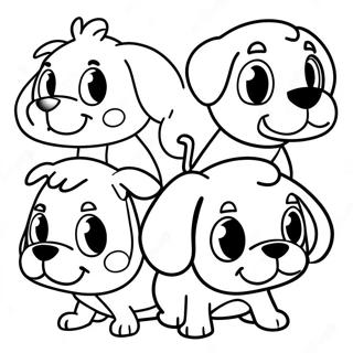 Adventurous Pound Puppies Coloring Page 60304-48380