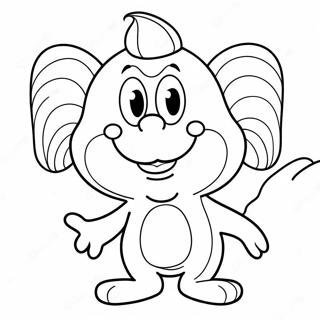 Thing 1 With Big Smile Coloring Page 60324-48398