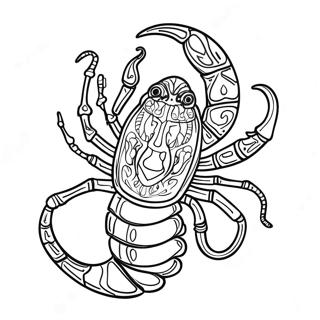 Scorpio Zodiac Sign Coloring Page 60333-48402