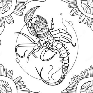 Scorpio Zodiac Sign Coloring Page 60333-48403