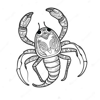 Detailed Scorpio Constellation Coloring Page 60334-48405