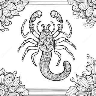 Detailed Scorpio Constellation Coloring Page 60334-48406