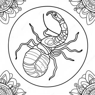 Detailed Scorpio Constellation Coloring Page 60334-48408