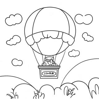 Boj With Colorful Balloons Coloring Page 60344-48421