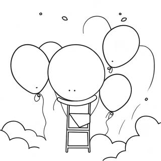 Boj With Colorful Balloons Coloring Page 60344-48422