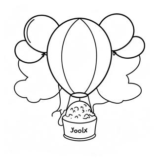 Boj With Colorful Balloons Coloring Page 60344-48423