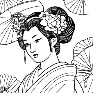 Geisha Coloring Page 60363-48426