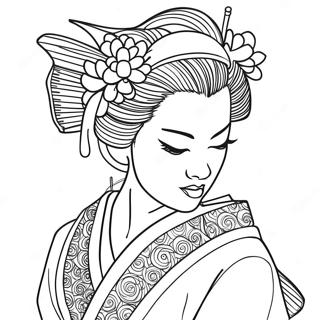 Geisha Coloring Page 60363-48427