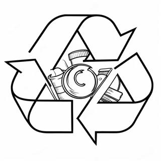 Recycling Symbol Coloring Page 6036-4931