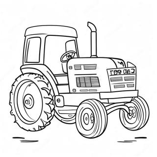 Happy Birthday Tractor Coloring Page 60373-48433