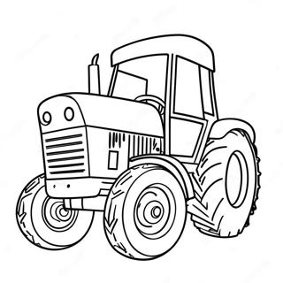 Happy Birthday Tractor Coloring Page 60373-48435