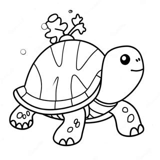 Christmas Turtle Coloring Page 60403-48456