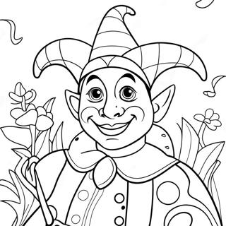 Colorful Jester Garten Of Banban Character Coloring Page 60414-48461