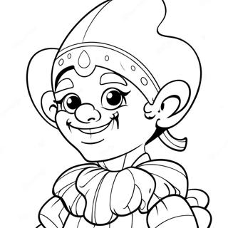 Colorful Jester Garten Of Banban Character Coloring Page 60414-48463