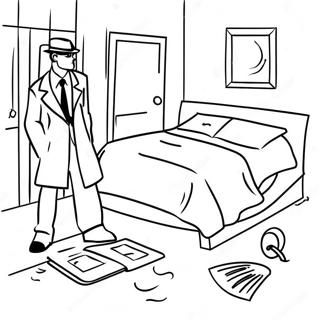 Crime Scene Coloring Pages