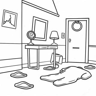 Mysterious Crime Scene Coloring Page 60464-48502