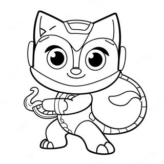 Pj Masks Gekko Mobile Coloring Pages