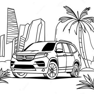 Honda Pilot Coloring Page 60493-48523