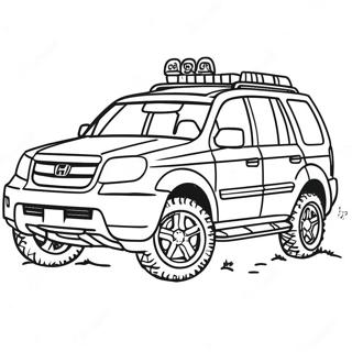 Honda Pilot Adventure Coloring Page 60494-48528