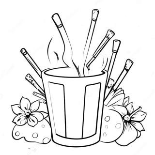 Paint And Sip Party Coloring Page 60513-48544