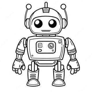 Friendly Robot Coloring Page 60534-48560