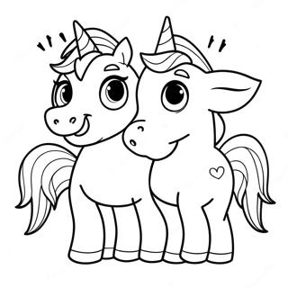 Baby Unicorns Coloring Page 60543-48563