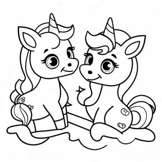 Baby Unicorns Coloring Page 60543-48564