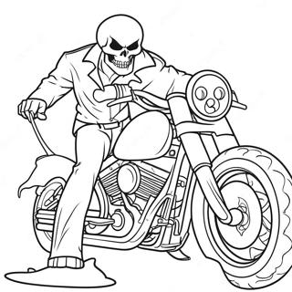 Ghost Rider Coloring Page 6056-4941