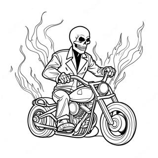 Ghost Rider Coloring Page 6056-4943