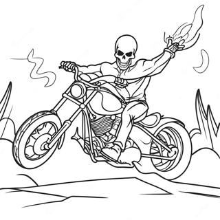 Ghost Rider Coloring Page 6056-4944