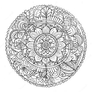 Easy Mindfulness Mandala Coloring Page 60623-48627