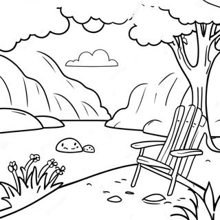 Relaxing Nature Scene Coloring Page 60624-48649