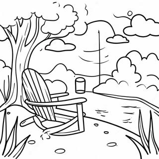 Relaxing Nature Scene Coloring Page 60624-48651