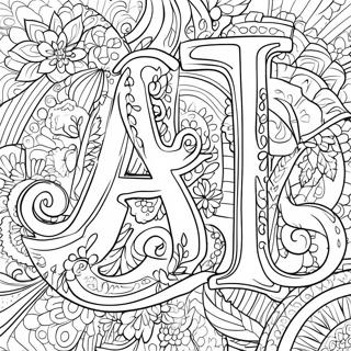 Illustrative Capital Letter I Coloring Page 60644-48642