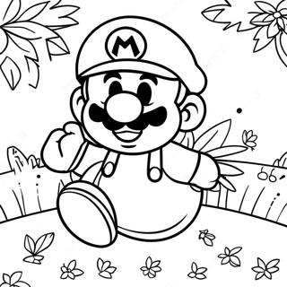 Happy Thanksgiving Mario Coloring Page 60653-48647