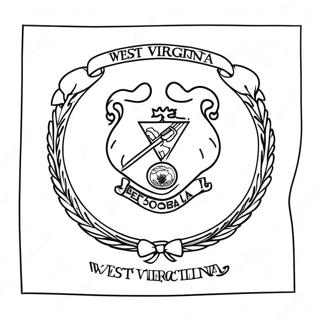 West Virginia State Flag Coloring Page 60673-48661