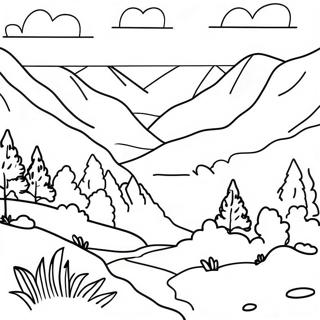 Beautiful Appalachian Mountains Coloring Page 60674-48670