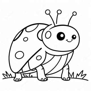 Happy Grouchy Ladybug Coloring Page 60684-48677