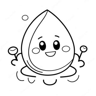 Cute Water Droplet Coloring Page 60704-48701