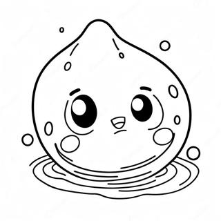 Cute Water Droplet Coloring Page 60704-48702