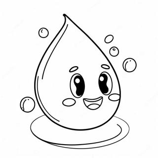 Cute Water Droplet Coloring Page 60704-48703