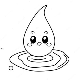 Cute Water Droplet Coloring Page 60704-48704