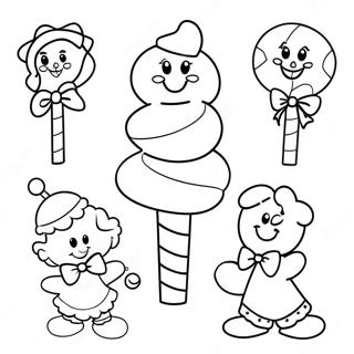 Candyland Characters Coloring Pages