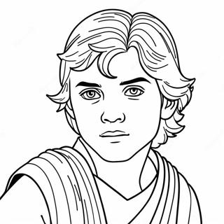 Young Anakin Skywalker In Podrace Coloring Page 60754-48741